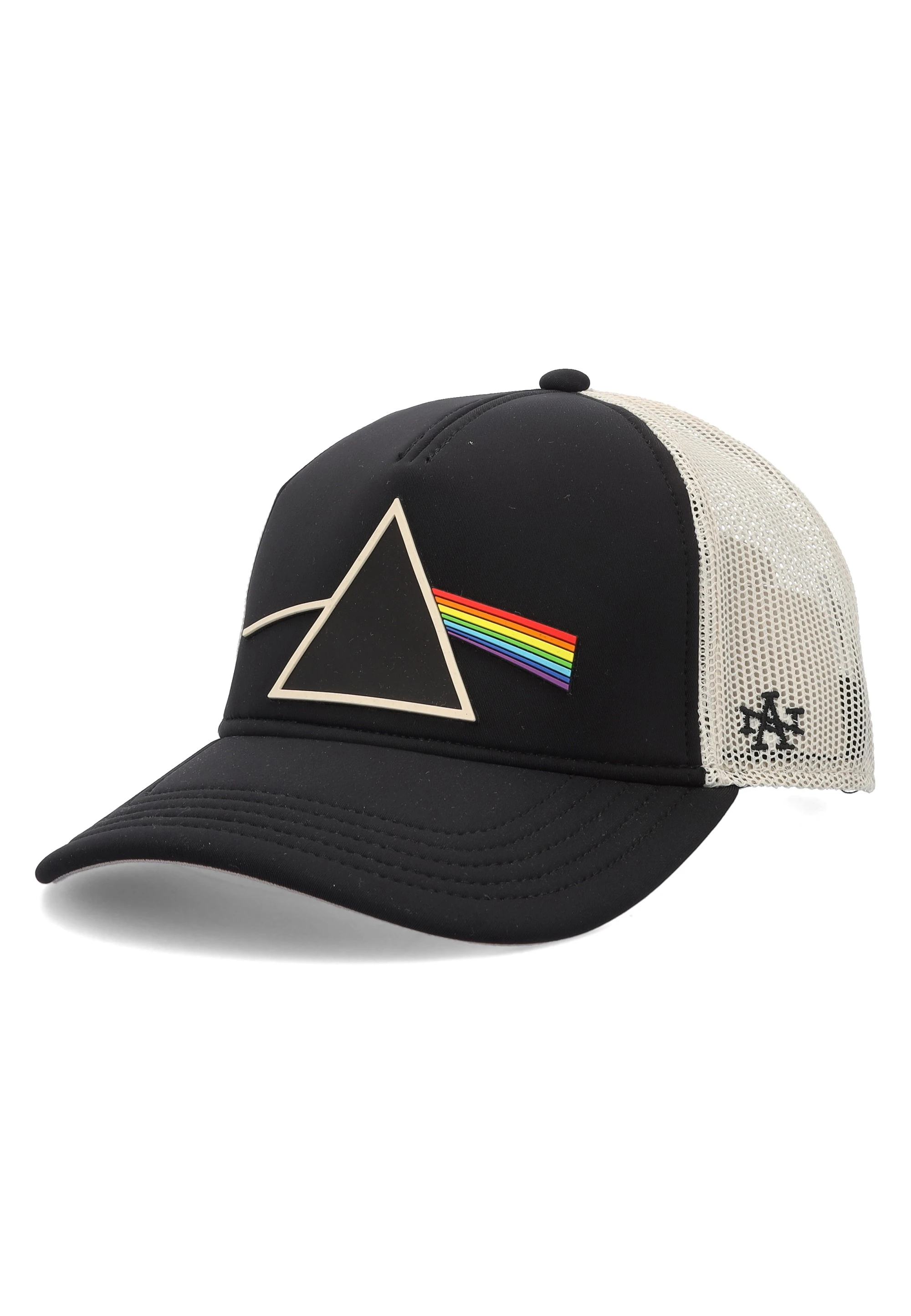 Cappello con frontino e retina con logo gommato Pink Floyd